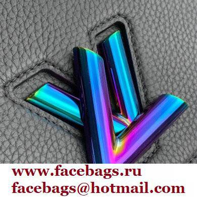 Louis Vuitton Twist MM Bag Ruthenium Hardware Iridescent Black 2021