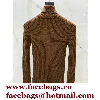 SAINT LAURENT 2021 FALL WINTER Cashmere turtleneck CAMEL