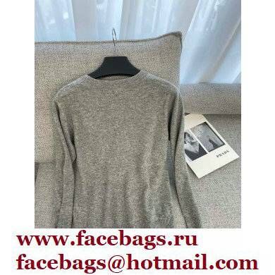 celine logo cashmere sweater gray 2021