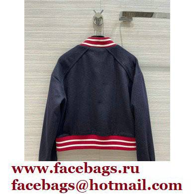 chanel cashmere jacket navy blue 2021