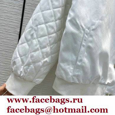 chanel quilting cotton jacket white 2021