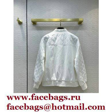 chanel quilting cotton jacket white 2021