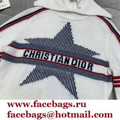 dior DiorAlps Stand Collar Sweater white 2021