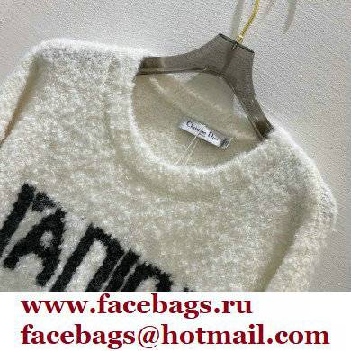 dior Ecru Fleece 'J'Adior 8' Sweater 2021