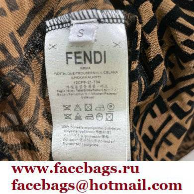 fendi logo printed shirt brown 2021