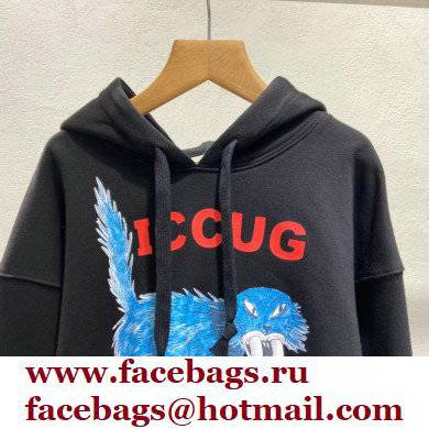 gucci Sweatshirt with ICCUG animal print by Freya Hartas black