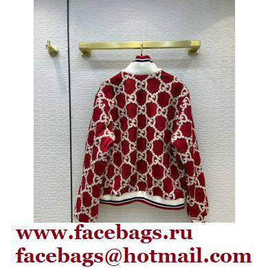 gucci burgundy gg jacket 2021