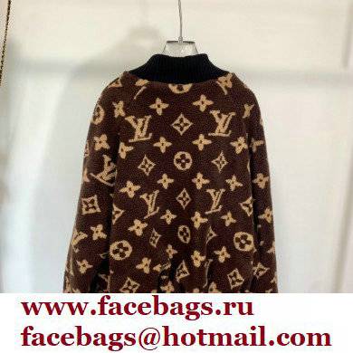 louis vuitton MONOGRAM SHEARLING COAT 2021