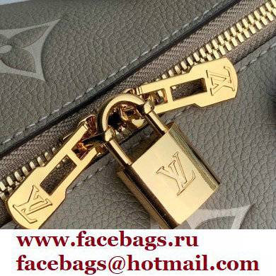 louis vuitton gray Monogram Empreinte leather Speedy Bandouliere 25 m58947