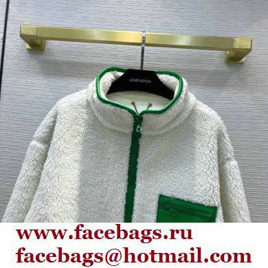 louis vuitton white shearling coat 2021