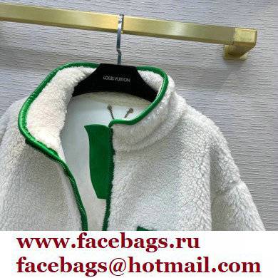 louis vuitton white shearling coat 2021