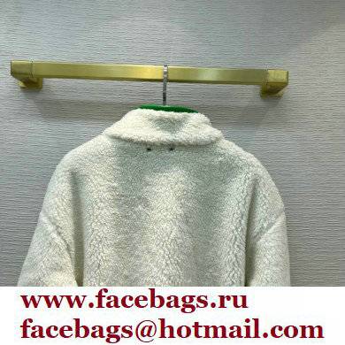 louis vuitton white shearling coat 2021