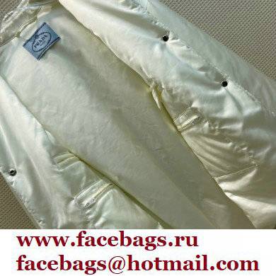 prada NYLON DOWN JACKET WHITE 2021