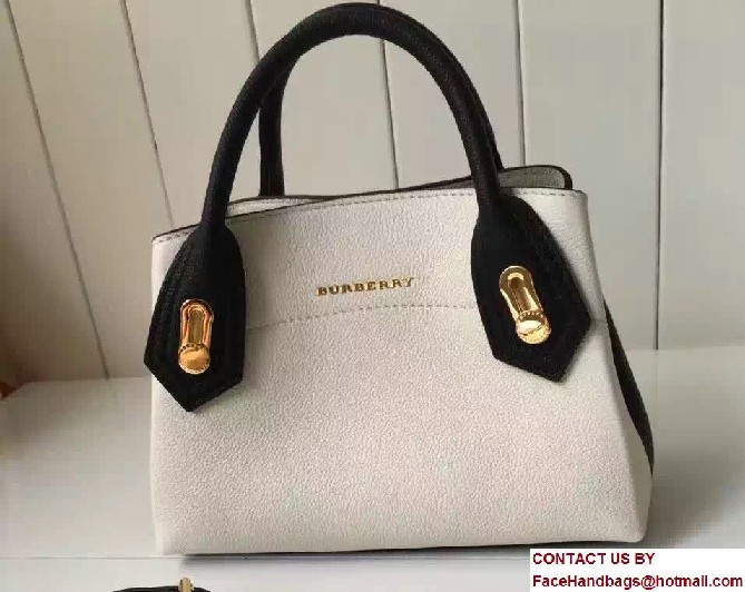 Baby Milton Bag In Grainy Leather 40201361 White/Black 2017 - Click Image to Close