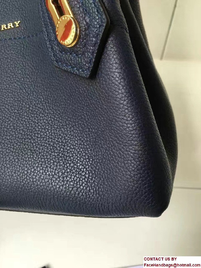 Baby Milton Bag In Grainy Leather Dark Blue 2017