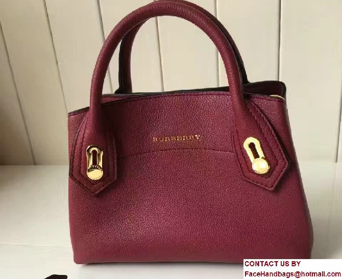 Baby Milton Bag In Grainy Leather Dark Red 2017 - Click Image to Close