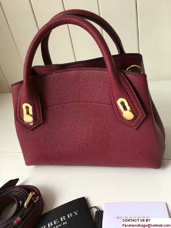 Baby Milton Bag In Grainy Leather Dark Red 2017