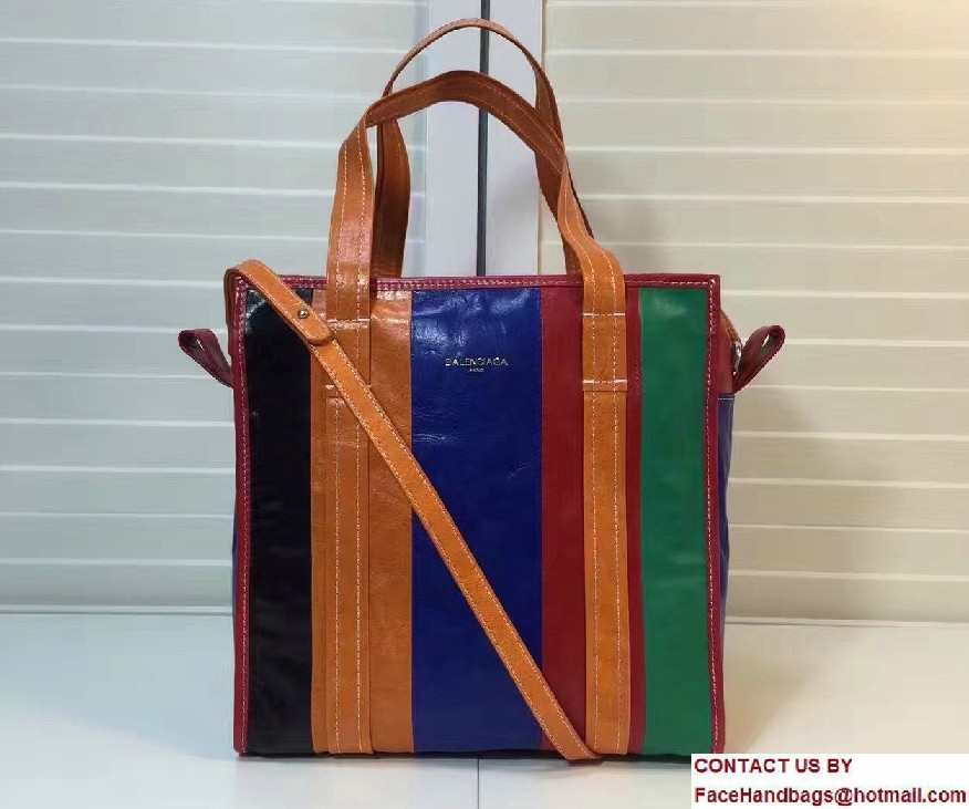 Balenciaga Bazar Small Shopping Bag Black/Green/Blue/Red/Orange 2016