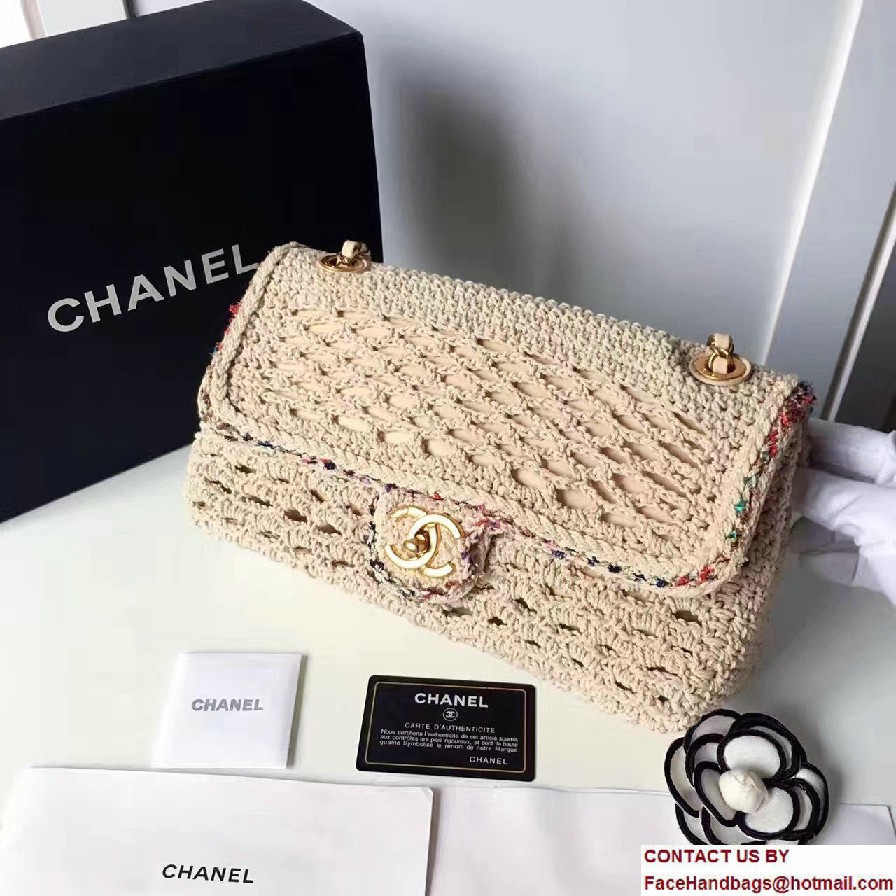 Chanel Crochet Braid Cayo Coco Flap Bag A93680 Beige Cruise 2017