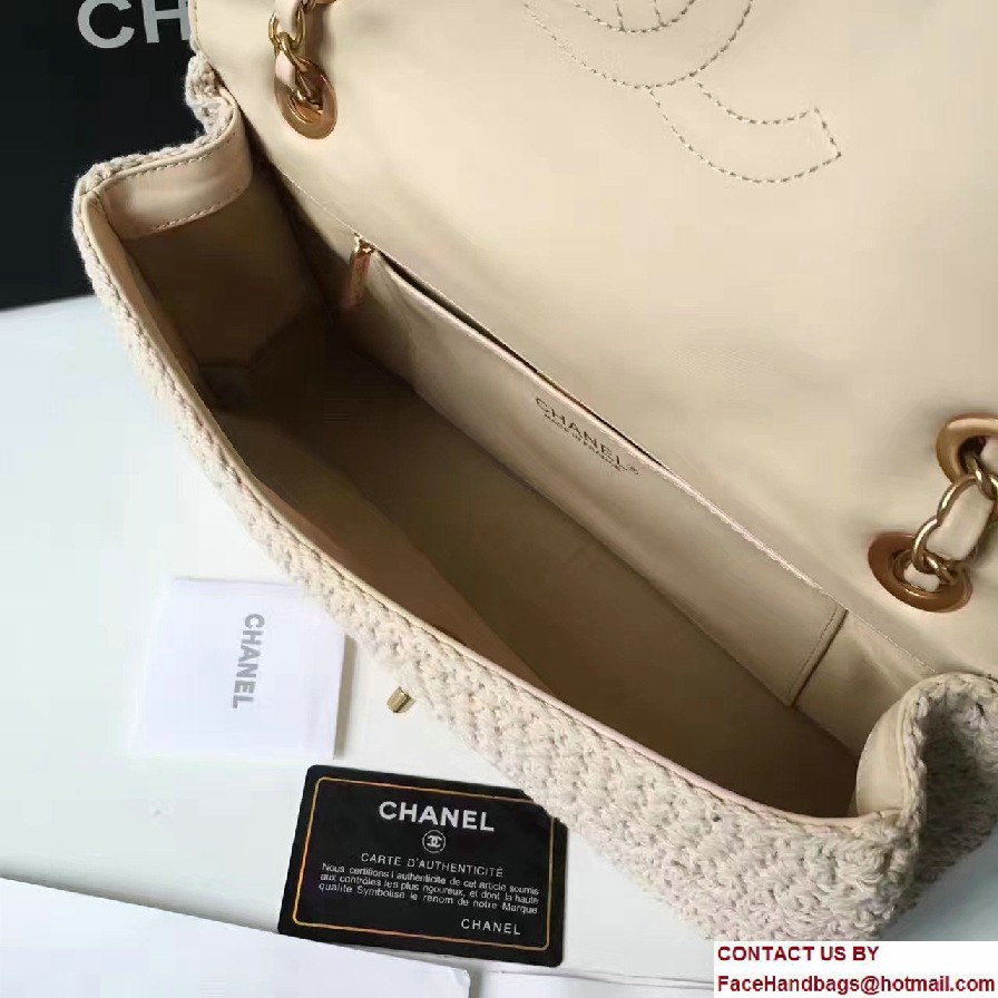 Chanel Crochet Braid Cayo Coco Flap Bag A93680 Beige Cruise 2017