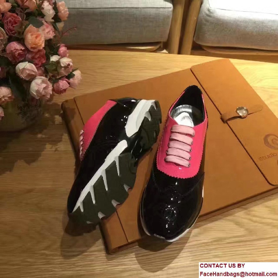 Chanel Cuba Sneakers Black/Fuchsia 2017