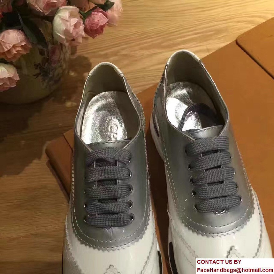 Chanel Cuba Sneakers White/Silver Gray 2017