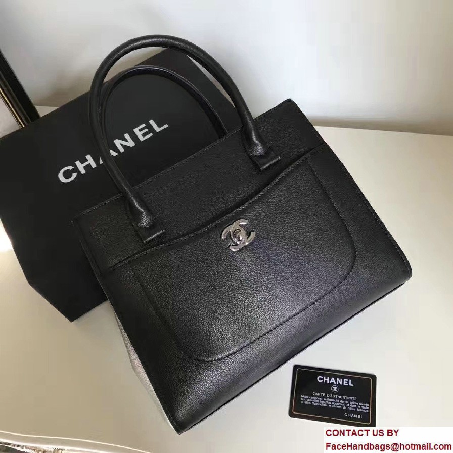 Chanel Grained Calfskin Neo Executive Mini Shopping Bag A69929 Black Cruise 2017