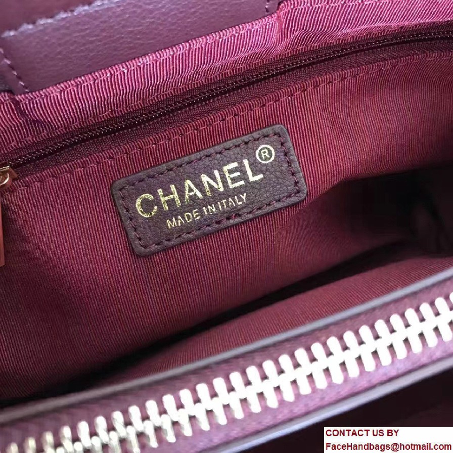 Chanel Grained Calfskin Neo Executive Mini Shopping Bag A69929 Burgundy Cruise 2017