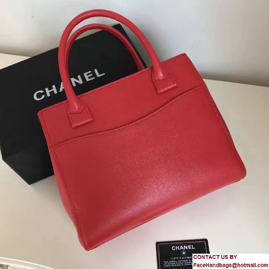 Chanel Grained Calfskin Neo Executive Mini Shopping Bag A69929 Red Cruise 2017