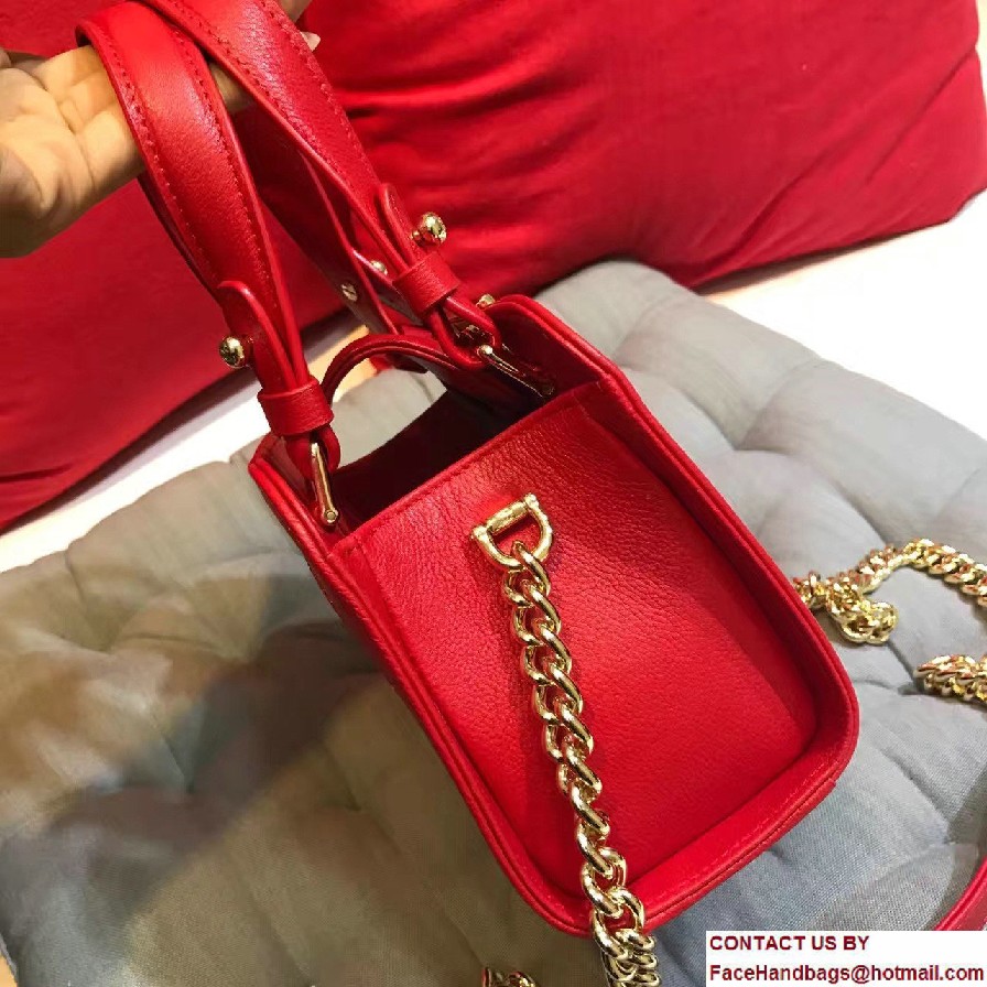 Chanel Label Click Small Shopping Bag A93731 Red 2017