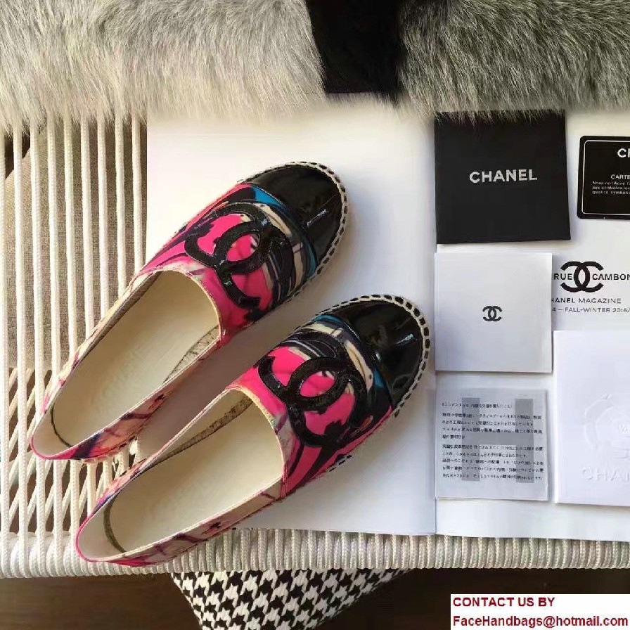 Chanel Multicolor Cuba Print Espadrilles G29762 Cruise 2017