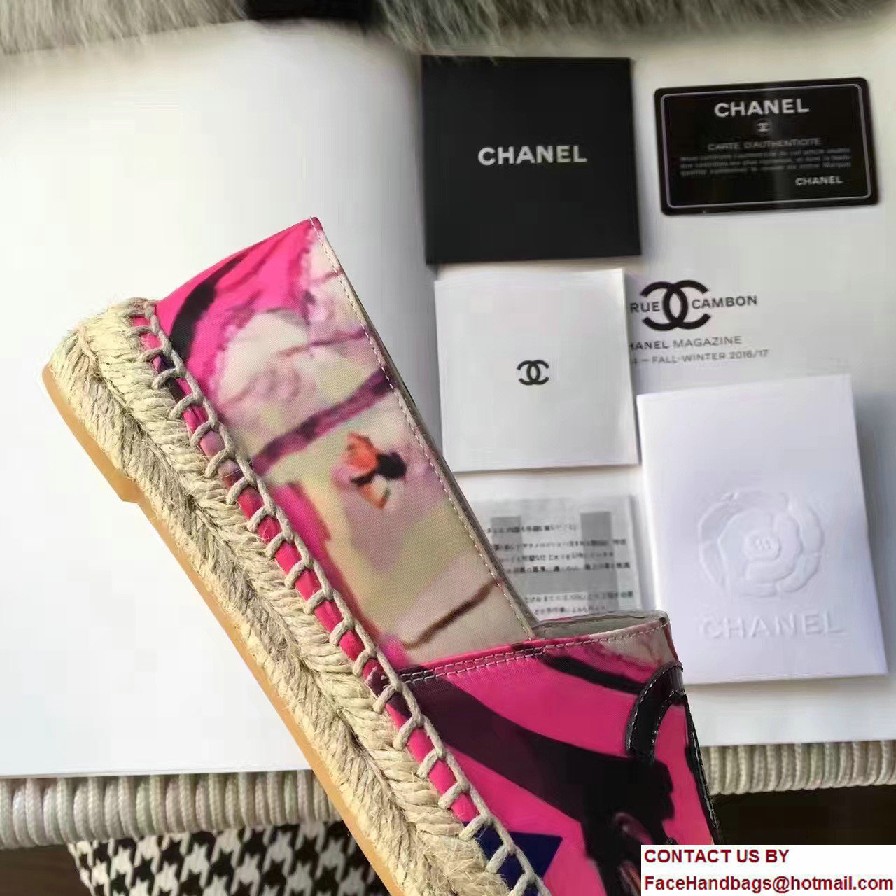 Chanel Multicolor Cuba Print Espadrilles G29762 Cruise 2017