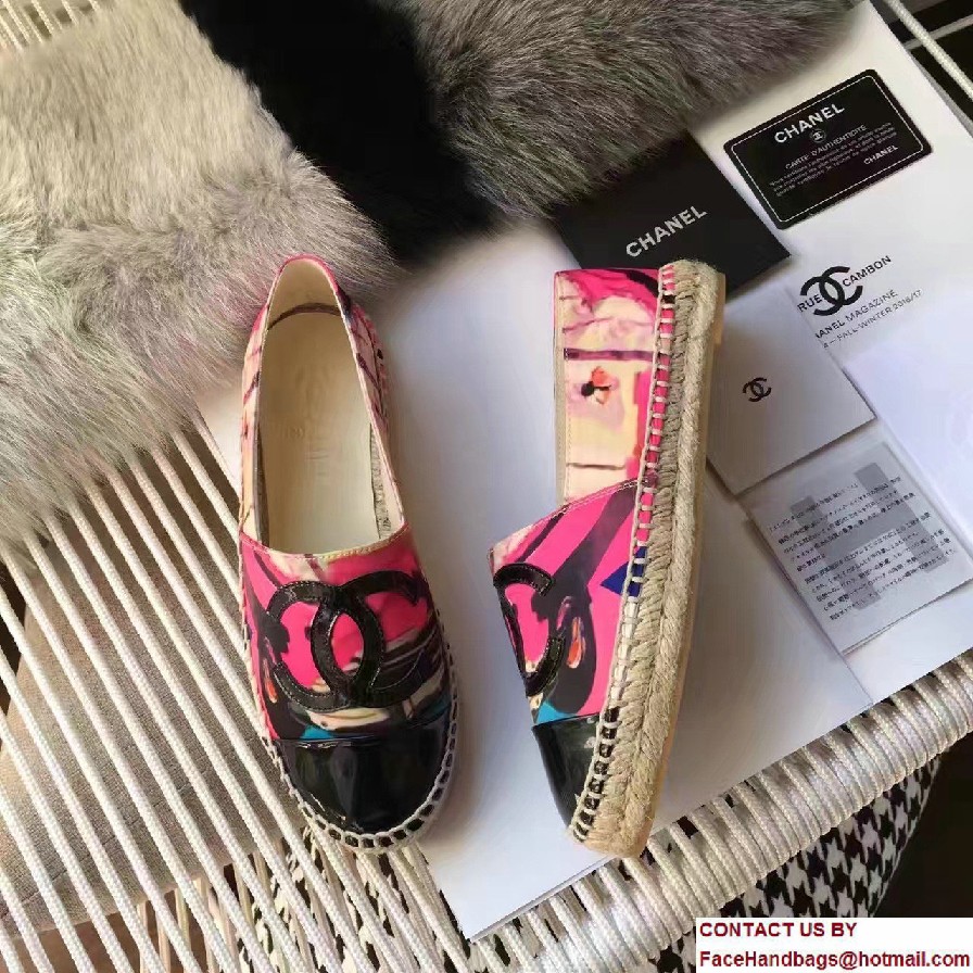 Chanel Multicolor Cuba Print Espadrilles G29762 Cruise 2017