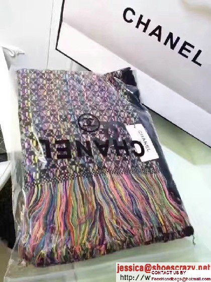 Chanel Twill Cashmere Scarf 02 2016