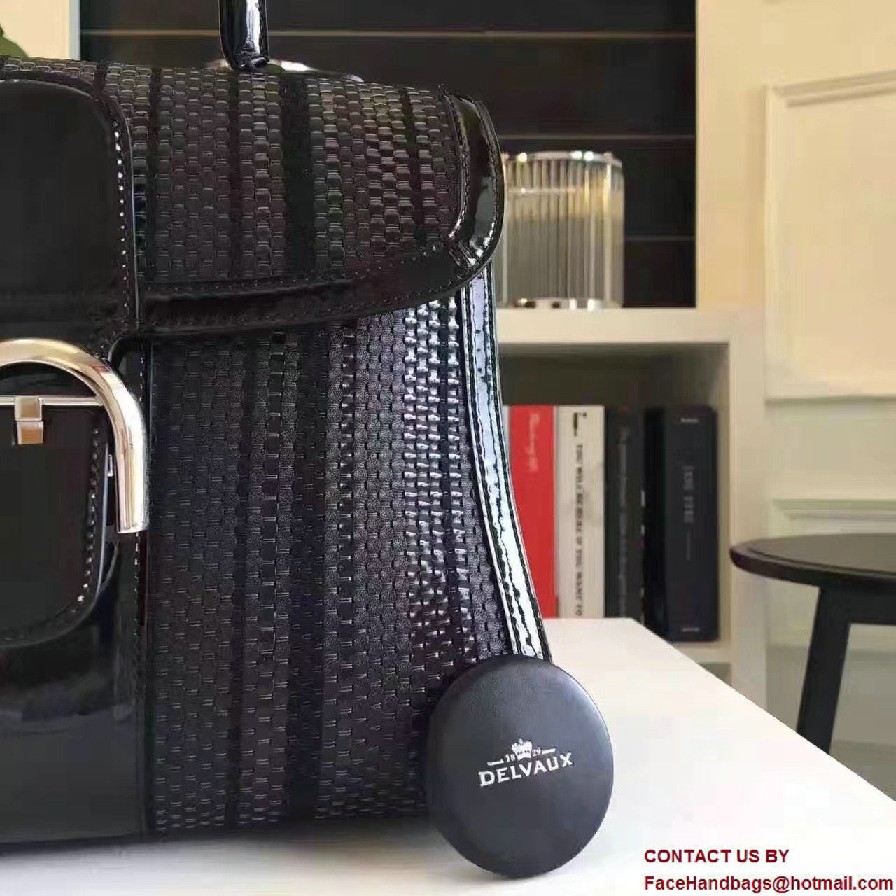 Delvaux Weave Brillant MM Bag Black 2016