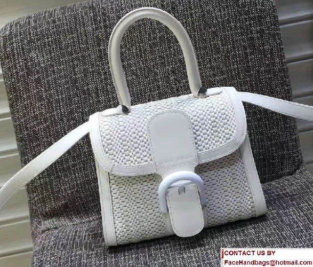 Delvaux Weave Brillant Mini Bag White 2016 - Click Image to Close