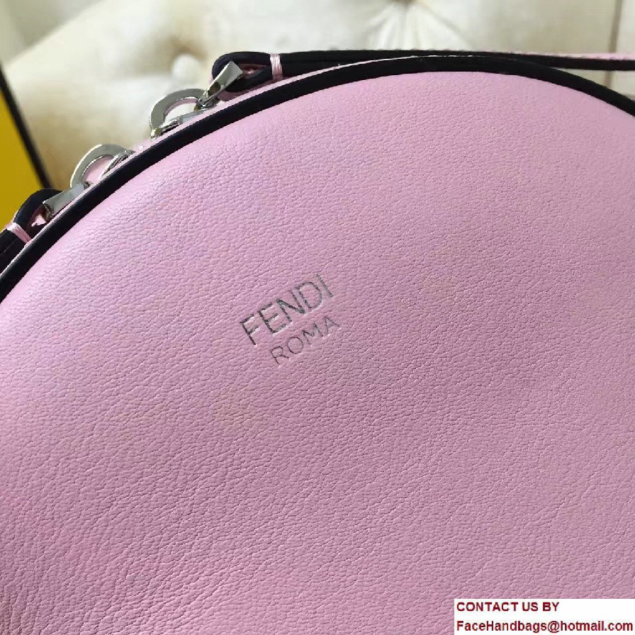 Fendi Calfskin Multicolored Rainbow Studs Mini Backpack Bag Pink 2017