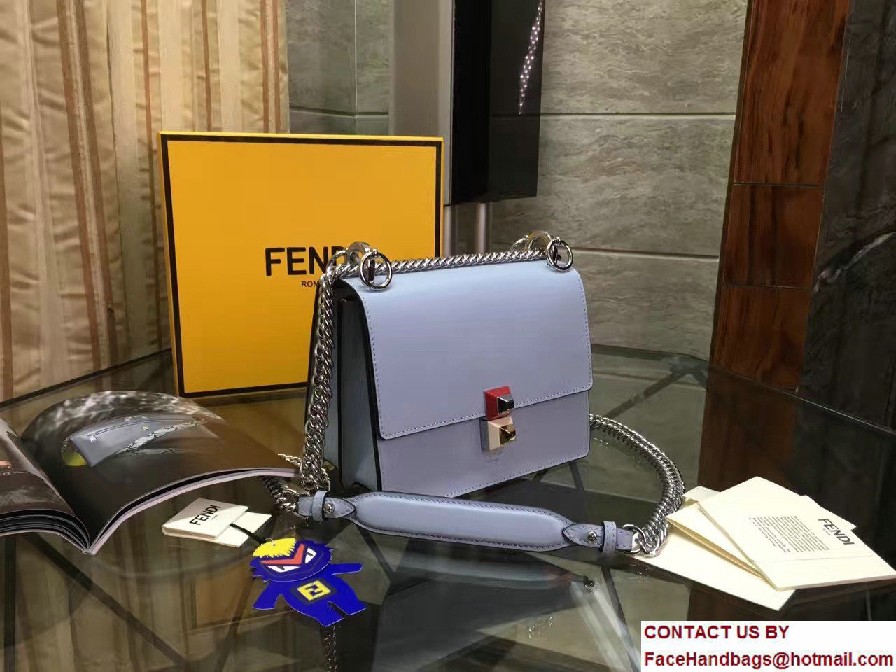 Fendi Kan I Crossbody Mini Bag Light Blue 2017