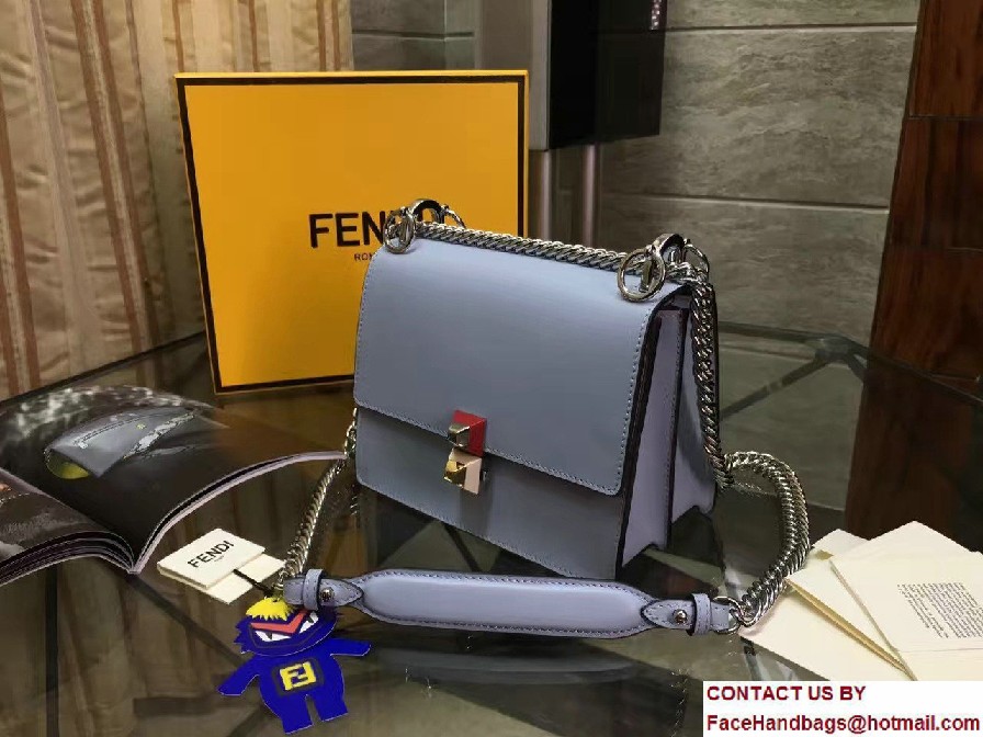 Fendi Kan I Crossbody Mini Bag Light Blue 2017