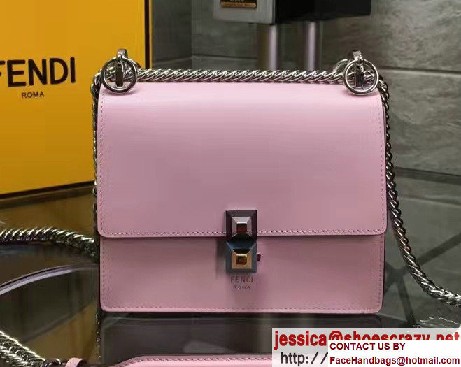 Fendi Kan I Crossbody Mini Bag Pink 2017