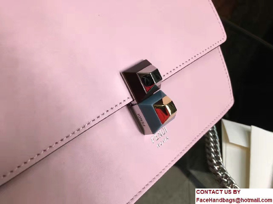 Fendi Kan I Crossbody Mini Bag Pink 2017