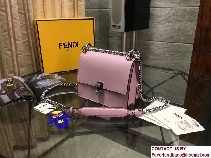 Fendi Kan I Crossbody Mini Bag Pink 2017