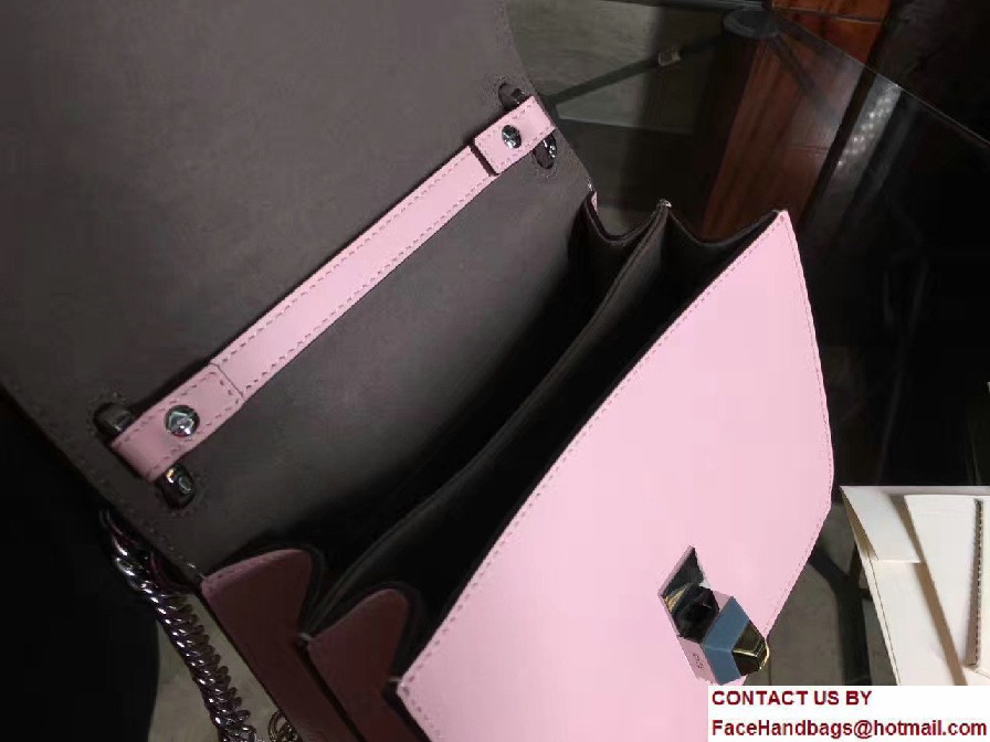 Fendi Kan I Crossbody Mini Bag Pink 2017