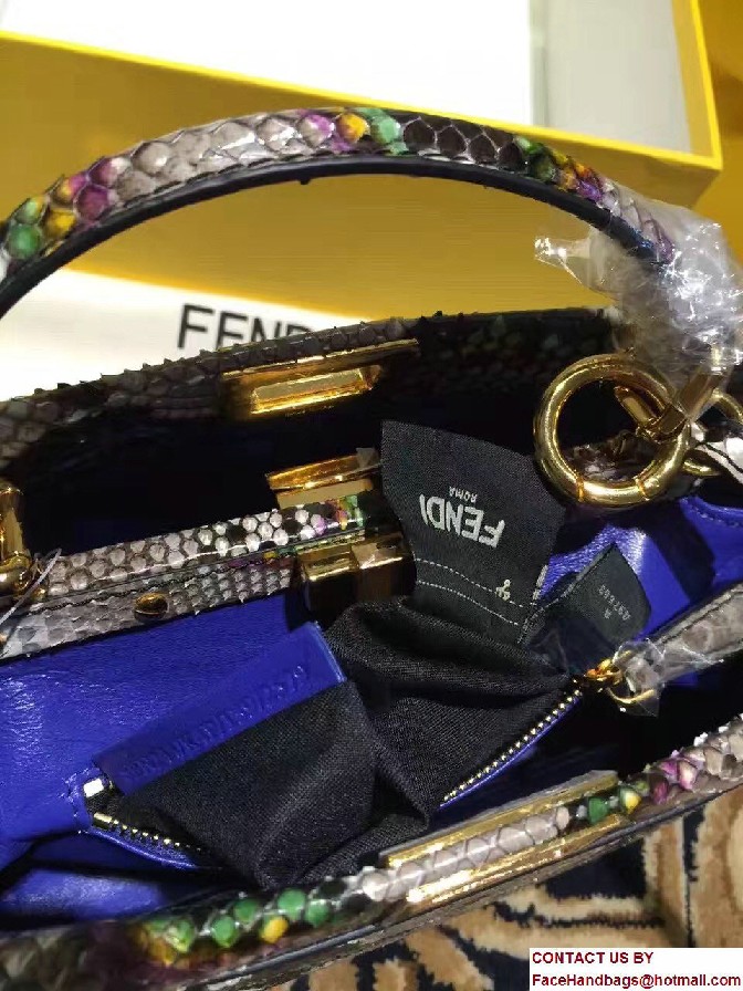 Fendi Python Mini Peekaboo Bag 01 2017