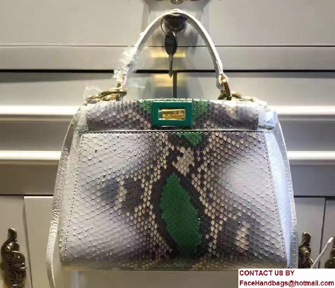 Fendi Python Mini Peekaboo Bag 02 2017