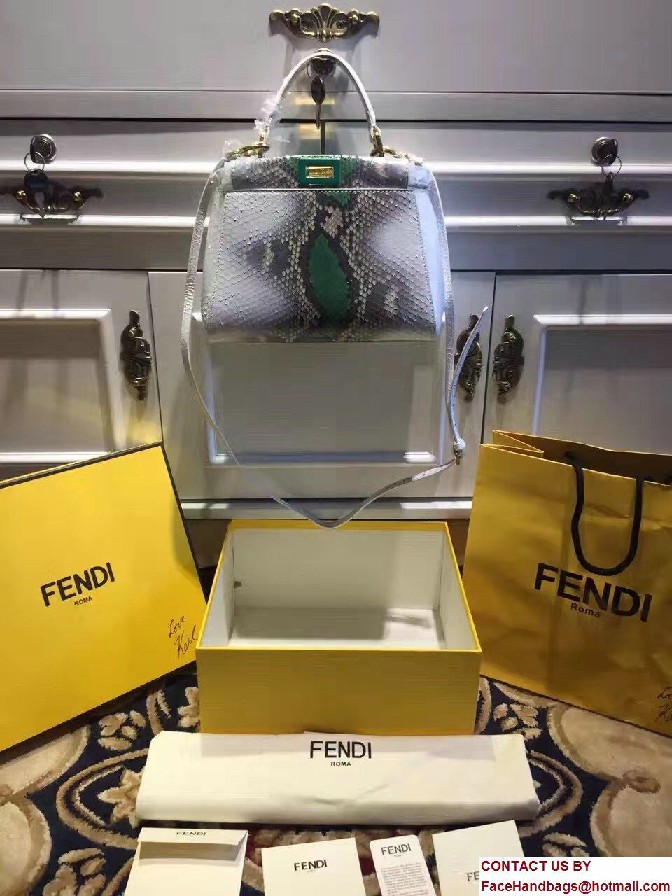 Fendi Python Mini Peekaboo Bag 02 2017