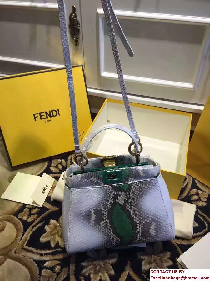 Fendi Python Mini Peekaboo Bag 02 2017