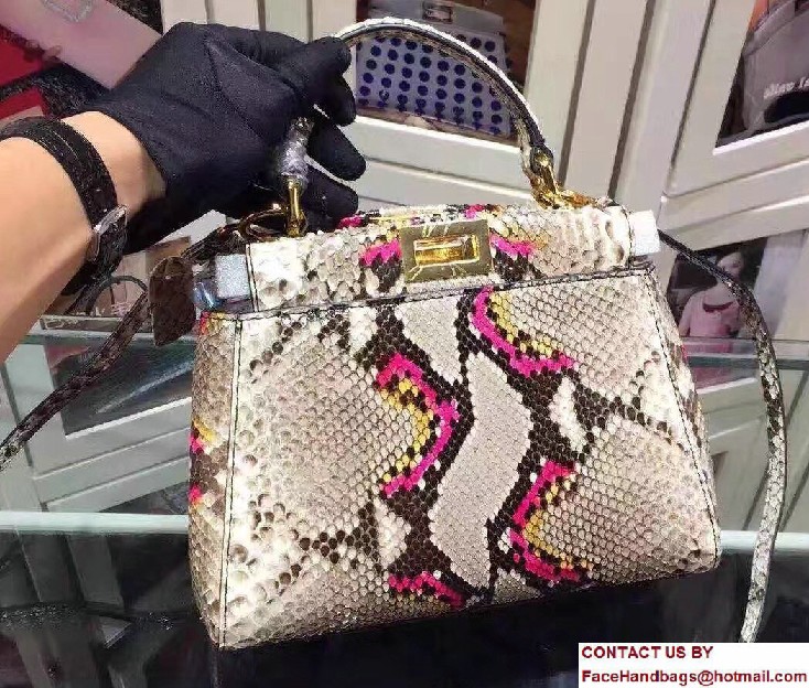 Fendi Python Mini Peekaboo Bag 03 2017 - Click Image to Close