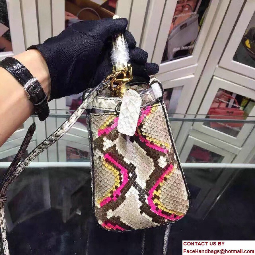 Fendi Python Mini Peekaboo Bag 03 2017