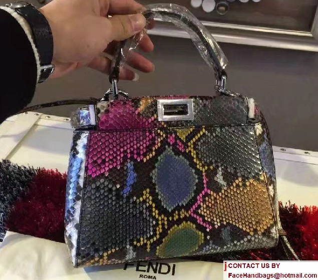 Fendi Python Mini Peekaboo Bag 04 2017